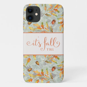 it's fall y'all Autumn typography Case-Mate iPhone Case