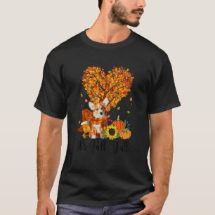 It's Fall Y'all Corgi Dog Thanksgiving Halloween T-Shirt