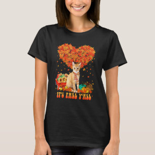 It's Fall Y'all Cute Cat Pumpkin Autumn Tree Thank T-Shirt