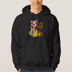 It's Fall Y'all Cute Pig Fall Scarf Pumpkin Thanks Hoodie