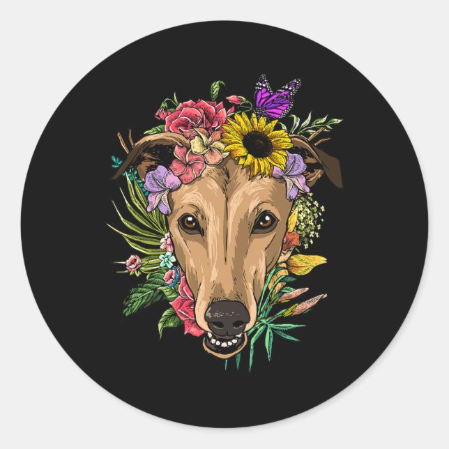 Its Fall Yall Cute Poodle Autumn Tree Fall Leaves  Classic Round Sticker (Front)