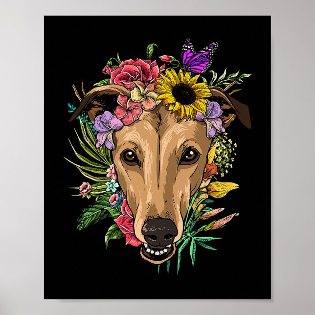 Its Fall Yall Cute Poodle Autumn Tree Fall Leaves  Poster (Front)