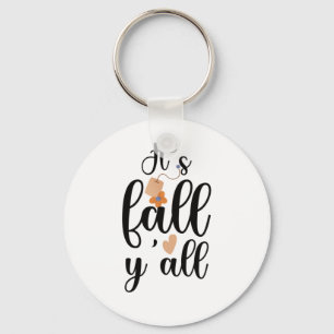 It's fall y'all, Cute Teabag Key Ring