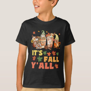 It's Fall Y'all Football Gnome Happy Fall Y’all Wo T-Shirt