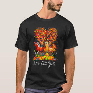 It's Fall Y'all Horse Pumpkin Autumn Thanksgiving T-Shirt