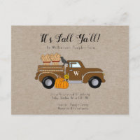 It's Fall Ya'll Kraft Fall Party Invitation