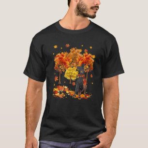 It's Fall Y'all Manchester Terrier Autumn Tree Fal T-Shirt