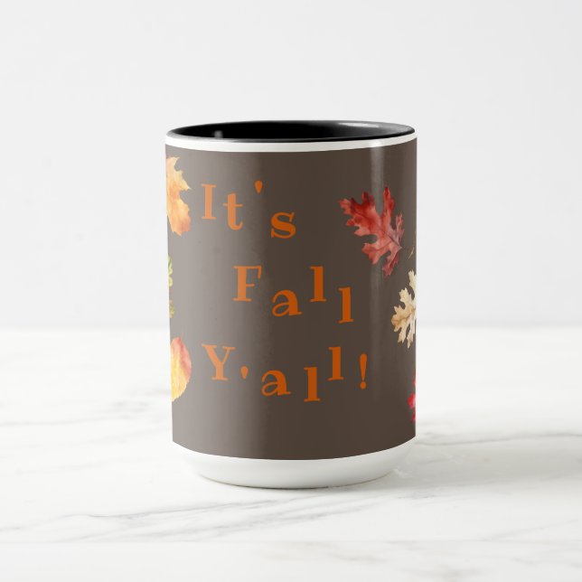 "It's Fall Y'all!"  Mug (Center)
