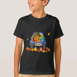 It's Fall Y'all Pumpkin Truck Leopard Print Autumn T-Shirt