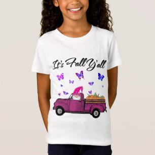 It's Fall Y'all Pumpkins Print Maple Farm Truck Au T-Shirt