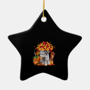 its fall yall schnauzer dog halloween thanksgiving ceramic tree decoration