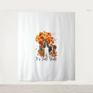 It's Fall Y'all Springer Spaniel Dog Halloween Tha Tapestry