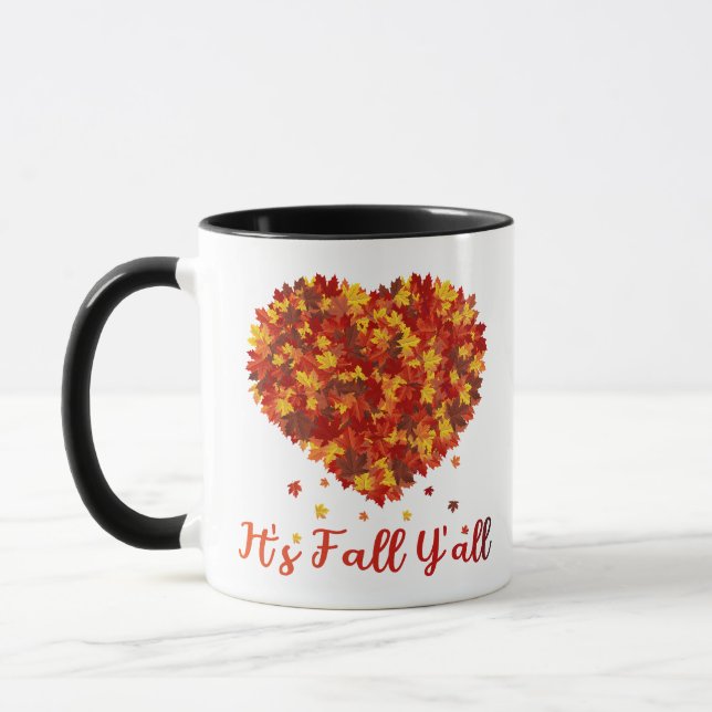 It's Fall Y'all Thanksgiving Autumn Mug (Left)