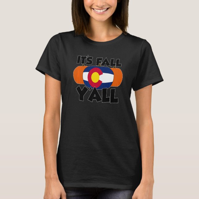It's Fall Y'all Thanksgiving Pumpkin Germany   T-Shirt (Front)