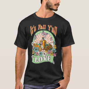 It's Fall Y'all Vintage Flower Pumpkin  Autumn  1 T-Shirt
