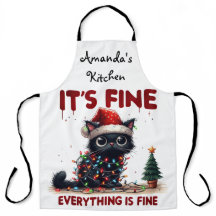 "It's fine, Everything is fine!" Christmas Cat