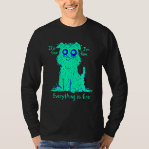It's Fine I'm Fine Everything Is Fine Cat For Men T-Shirt