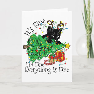 It's Fine I'm Fine Everything Is Fine Fun Christma Card