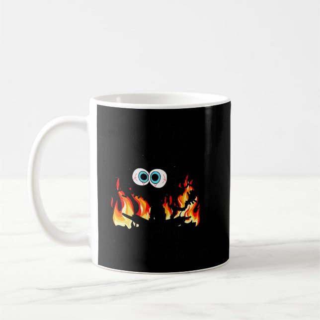 It's Fine I'm Fine Everything Is Fine Funny Black  Coffee Mug (Left)