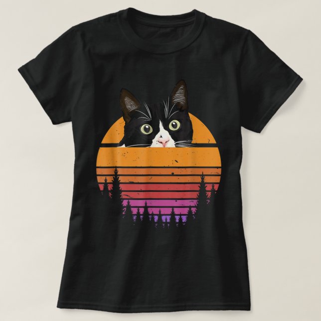 It's Fine I'm Fine Everything Is Fine Funny Cat Bl T-Shirt (Design Front)