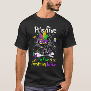 It's Fine I'm Fine Everything Is Fine Funny Cat Ma T-Shirt