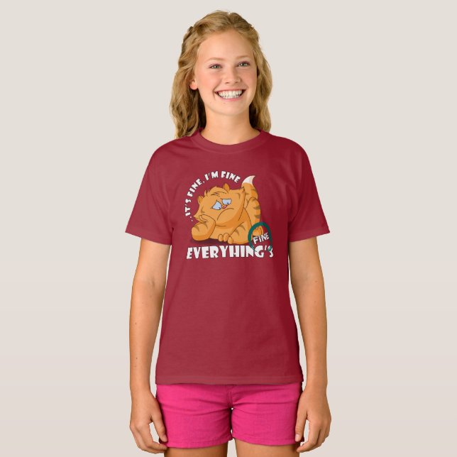 It's fine I'm fine Everything's fine | Kids T-Shirt (Front Full)