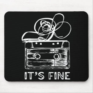 It's fine retro cassette tape 90's music mouse pad