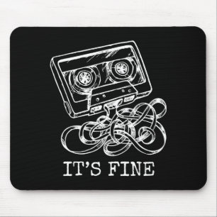 It's fine retro cassette tape 90's music  mouse pad