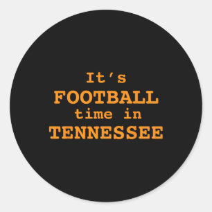 Its Football Time In Tennessee Football Neyland Classic Round Sticker