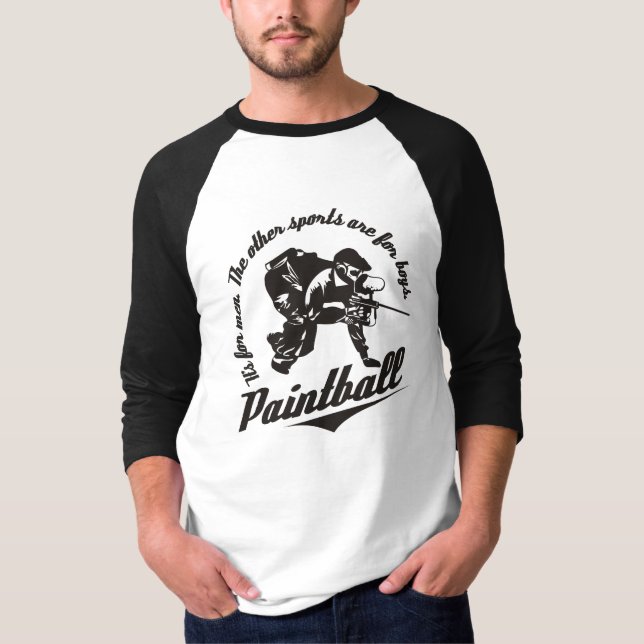 It's for Men... Paintball Long Sleeve T-Shirt (Front)