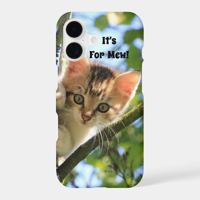 It's For Mew Kitten Apple iPhone Case (Back)