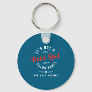It's For Not Bald Spot Solar Panel Key Ring