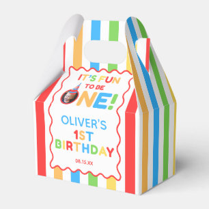 Its Fun To Be One 1st Birthday Photo Colourful Favour Box