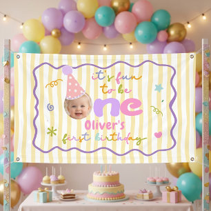 It's Fun to Be One Birthday Banner