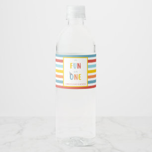 It's Fun To Be One Birthday Party Bottle Label