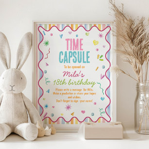 It's Fun To Be One Birthday Time Capsule Sign