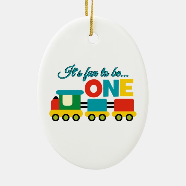 It's Fun to be One Ceramic Tree Decoration (Back)