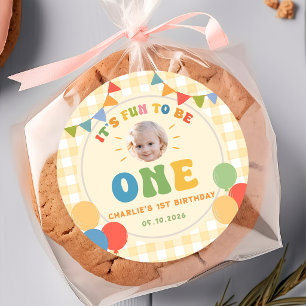 It's Fun To Be One Colorful Birthday Party Sticker