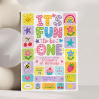 It's Fun to Be One: Colourful Girl 1st Birthday