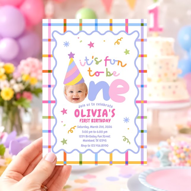Its Fun To Be One First Birthday Invitation (Creator Uploaded)
