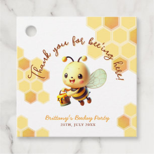 It's Fun to Bee One Honey Bee Birthday  Favour Tags