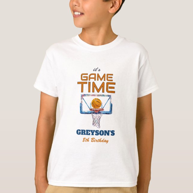 It's Game Time Any Age Birthday T-Shirt (Front)