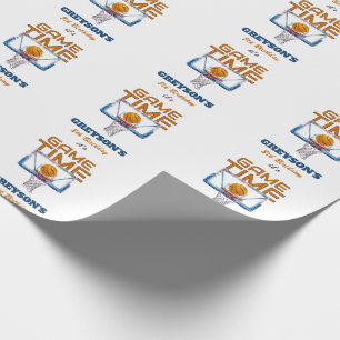It's Game Time Any Age Birthday Wrapping Paper