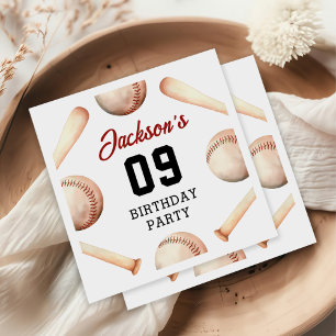 It's Game Time Baseball Birthday Party Napkin