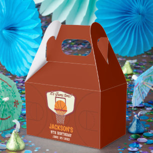 It's Game time! Fun Basketball theme Birthday Kids Favour Box