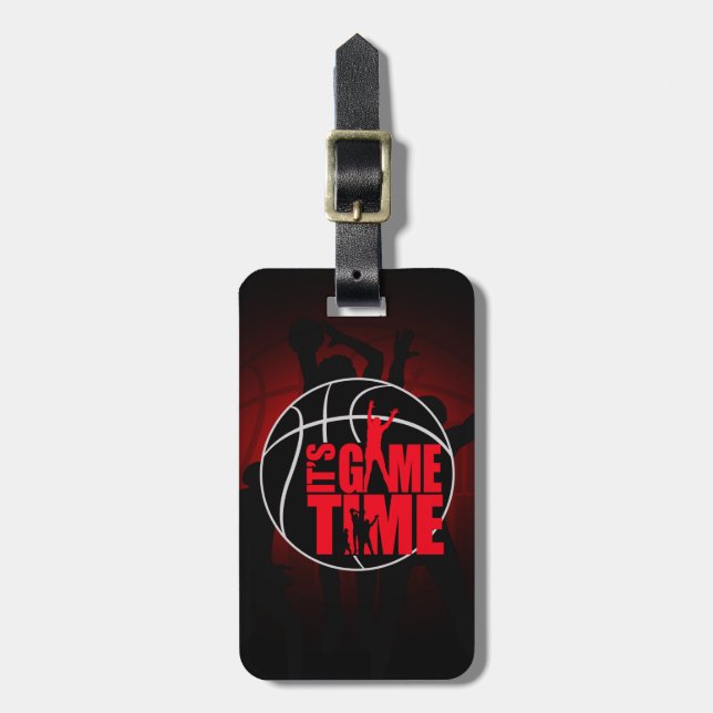 It's Game Time - Red   Luggage Tag (Front Vertical)