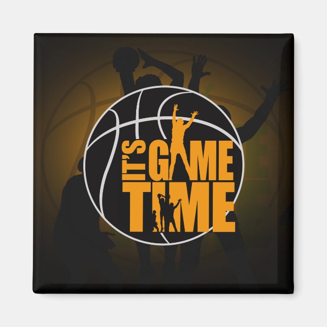 It's Game Time - Yellow Magnet (Front)