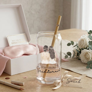 It's giving bridesmaid Gift Bride Can Glass