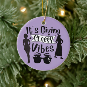 It's Giving Classy Vibes Ceramic Tree Decoration