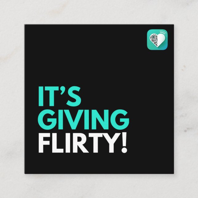 ITS GIVING SQUARE BUSINESS CARD (Front)